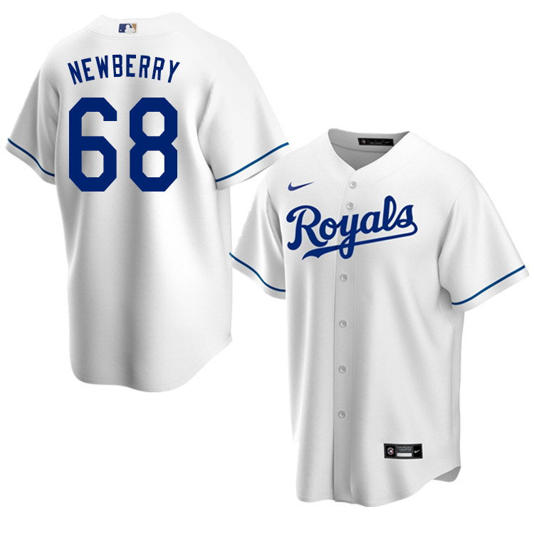 Nike Men #68 Jake Newberry Kansas City Royals Baseball Jerseys Sale-White